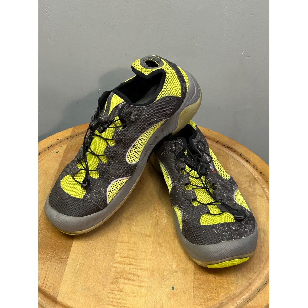 Baffin Water Shoes Mens 12 Neon Yellow SPRT-M012 Bungee Lace Mesh Hiking Trail